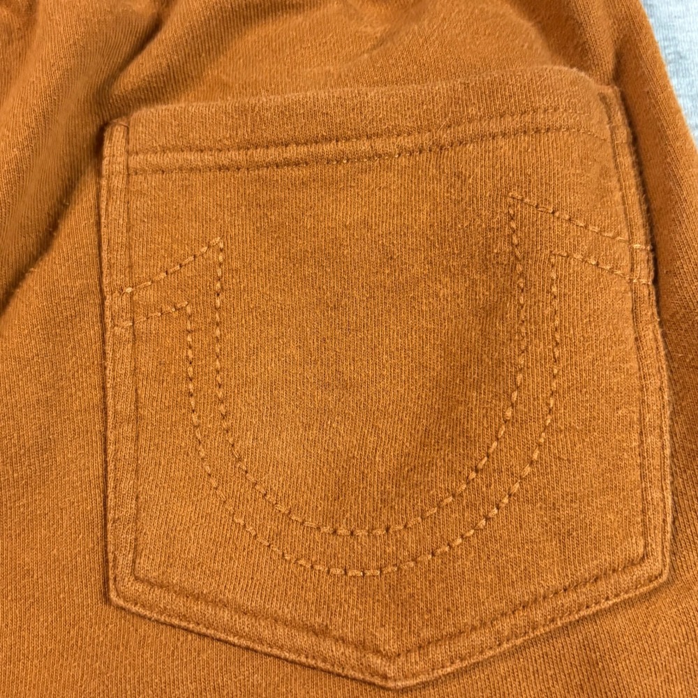 True Religion Revolt Joggers Mens Medium Burnt Orange Rust Buddha Half Logo - Picture 8 of 12